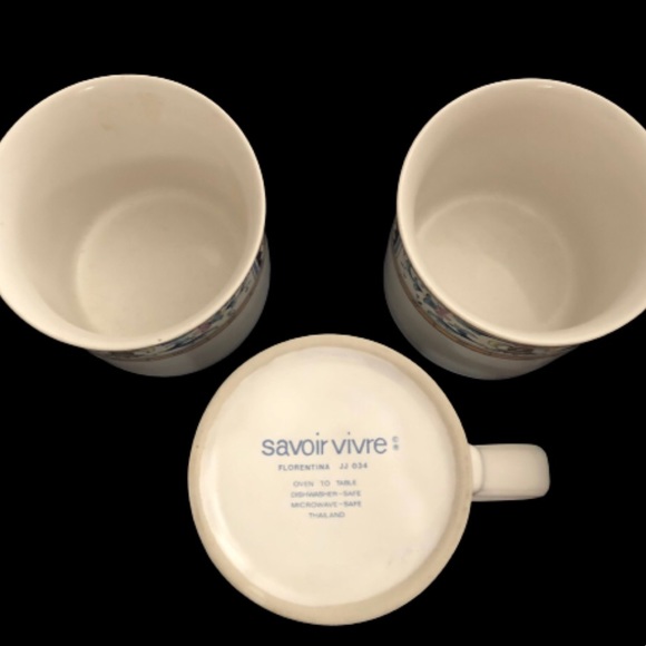 Savoir Vivre Replacements (3 Cups Only) Florentine Pattern - Picture 2 of 4